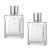 minkissy Botellas de Spray de Vidrio Cuadrados de 2 Piezas de 100 Ml Botellas de Perfume de Rociado Fina para Aceites Esenciales Perfumes